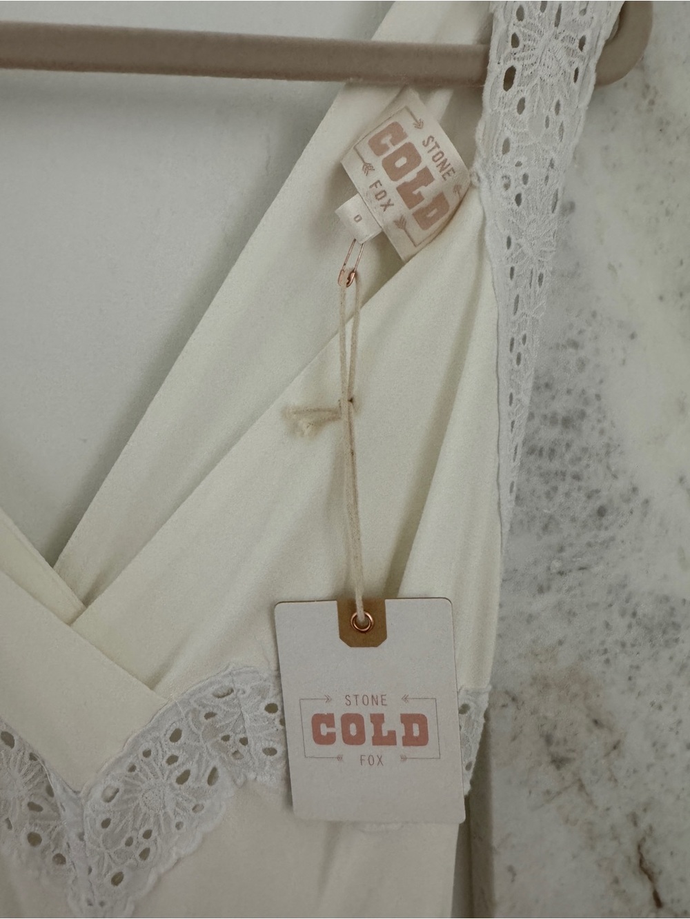 NWT Stone Cold Fox Slippy Slip in White size 0 - Picture 5 of 7